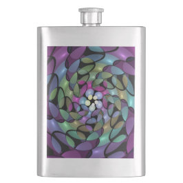 Färglös Rörelser Abstrakt Trippy Fractal Art Fickplunta