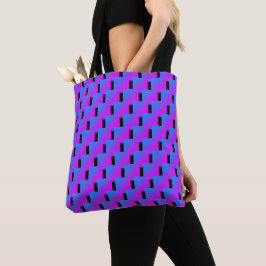 Färglös Rosa Blue Zigzag Lila 4Alexa Tygkasse