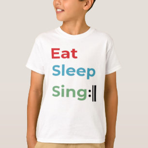Färglös Sjunga i viloläge Upprepa Musik humor T Shirt