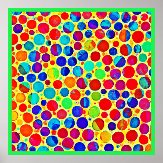 Färglös Snyggt och Chic Mönster Poster (Framsidan)