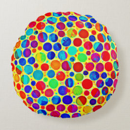 Färglös Snyggt och Chic Mönster Rund Kudde