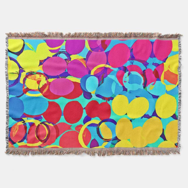 Färglös Snyggt och Chic Spektrum Mönster Filt (Framsidan)