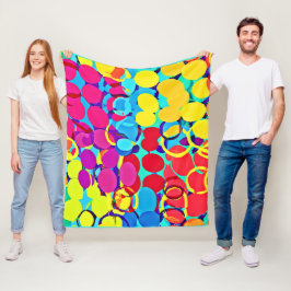 Färglös Snyggt och Chic Spektrum Mönster Fleecefilt