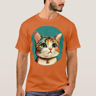 färglös söt katt t shirt