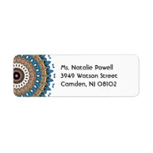 Färglös Söt Mandala Design