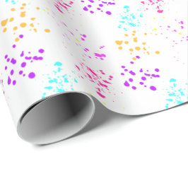 Färglös Stänk-figursättning för Abstrakt Papper Presentpapper