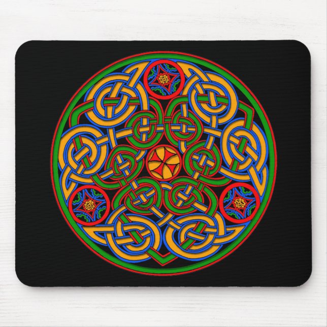 Färglös Stil Celtic Art Musmatta (Framsidan)