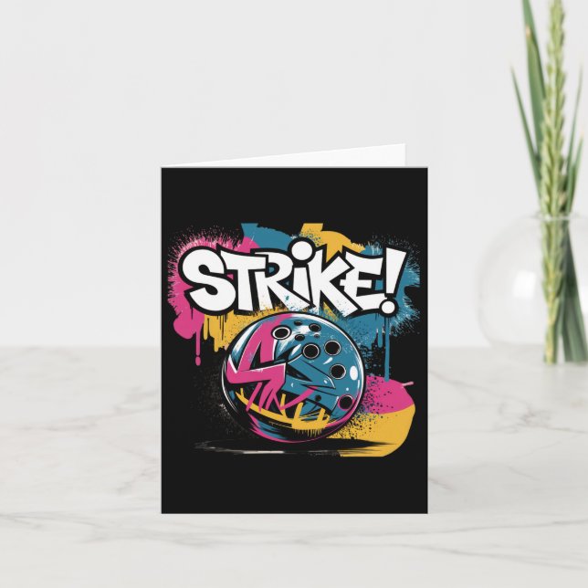 Färglös Strejka Bowling Ll Kort (Framsida)