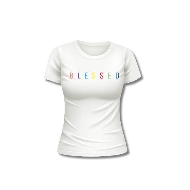 Färglös, svart text kristen t shirt (Skapare uppladdad)