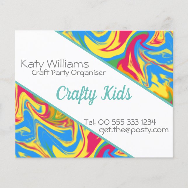 Färglös swirling flygblad (Framsidan)