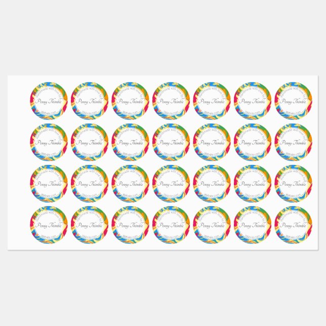 Färglös swirling klistermärke (Ark)