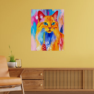 Färglös teckningsfärg - brant och fet design poster