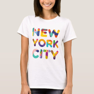 Färglös text från New York City T Shirt