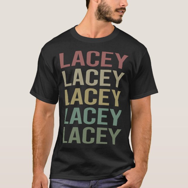 Färglös text Lacey T Shirt (Framsida)