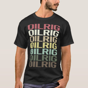 Färglös text Oljetorg i rullnacken till havs T Shirt