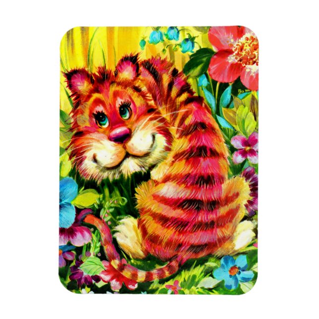 färglös tiger magnet (Vertikal)