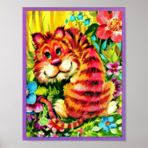 färglös tiger poster