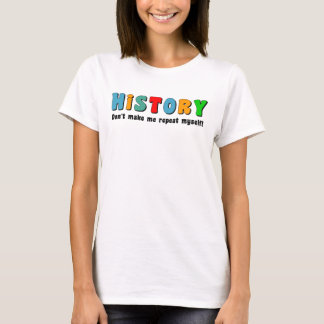 Färglös upprepningshistorik t shirt