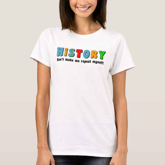 Färglös upprepningshistorik t shirt (Framsida)