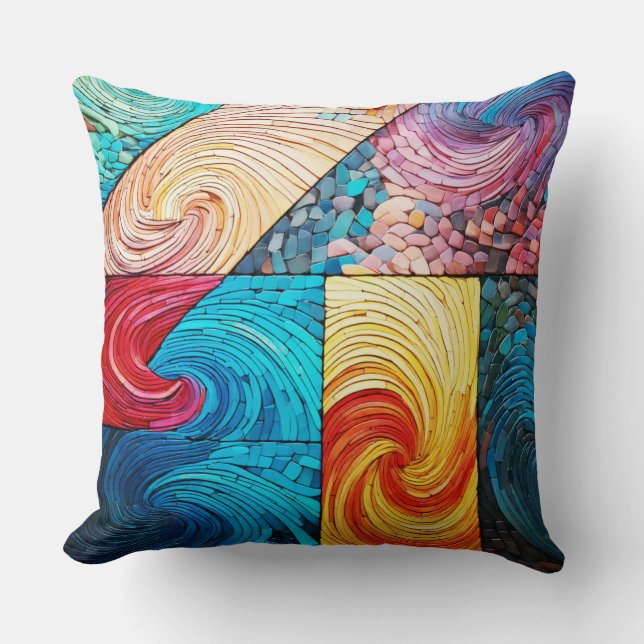 färglös våg kudde (Framsida)