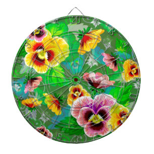 Färglös Vår blommor-design Piltavla