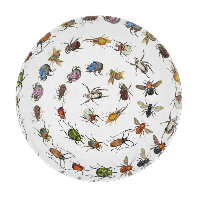 Färglös Vintage Kryp & Beetles Mönster (Framsidan)