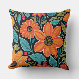 färglös viskös blommigt kudde