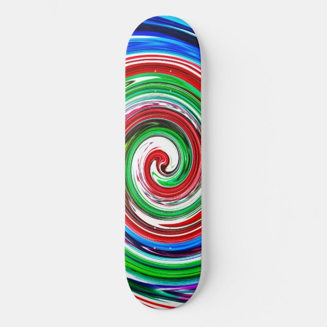 Färglös vört mini skateboard bräda 18,5 cm (Framsida)