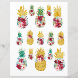 Färglösa ananas Urklipp för Skrapbok & Journal
