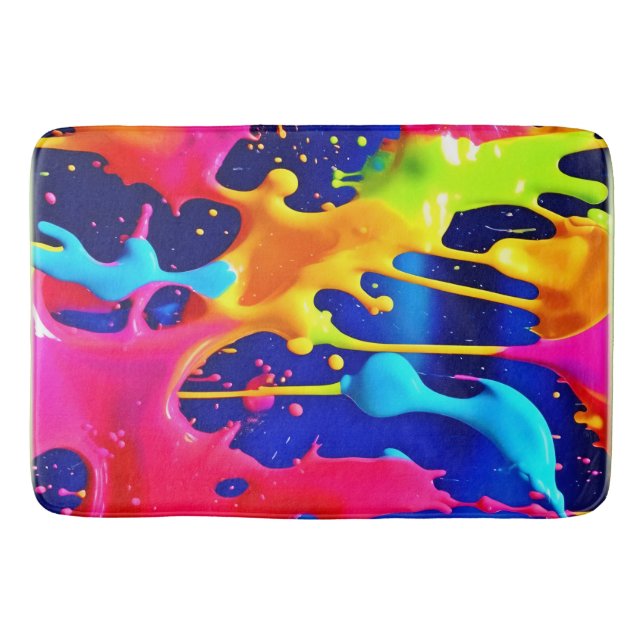 Färglösa bildobjekt badrumsmatta (Framsidan)