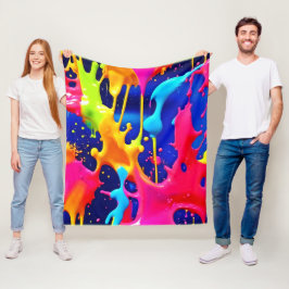 Färglösa bildobjekt fleecefilt