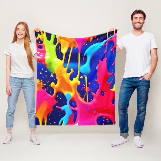 Färglösa bildobjekt fleecefilt (På plats)