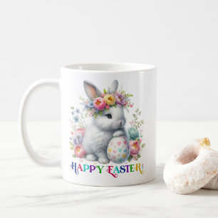 Färglösa Blommigt Sugar Skullbrända ljus Kaffemugg