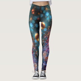 Färglösa bubbelns avhopparningstider leggings