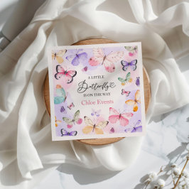 Färglösa fjärilar, babyskor pappersservett