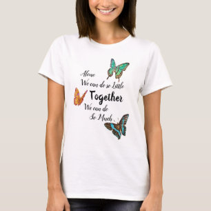 Färglösa fjärilar inspirationsoffert t shirt
