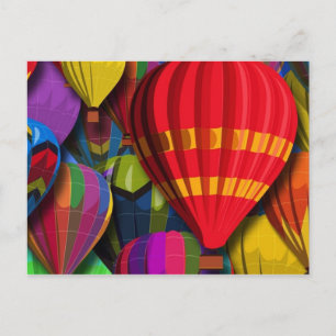 Färglösa Luftballonger vykort