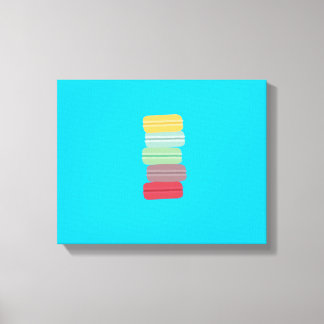 färglösa makaroner canvastryck