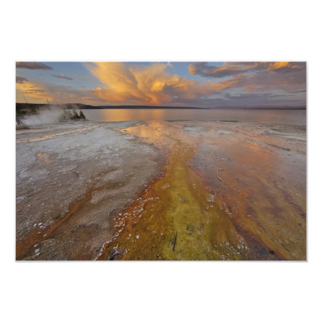 Färglösa mineralfyndigheter från Black Bassäng 2 Fototryck (Framsidan)