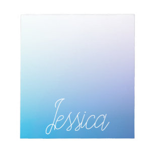 Färglösa övertoningar av Lila Blue Ombre och ditt Anteckningsblock