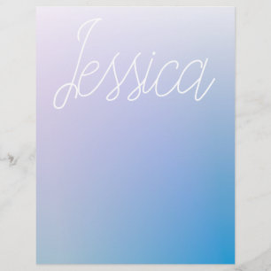 Färglösa övertoningar av Lila Blue Ombre och ditt Brevhuvud