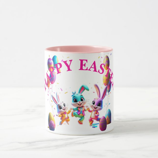 Färglösa Påskhare Party Mugg (Center)