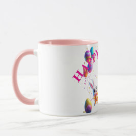 Färglösa Påskhare Party Mugg