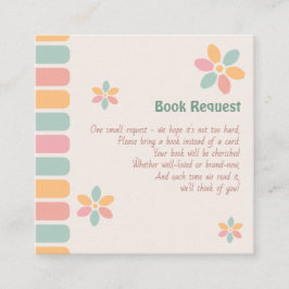 Färglösa Pastellblommor - babykläder Bok - begäran Tilläggskort