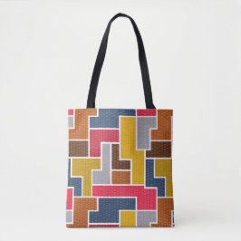 färglösa rektanglar tygkasse