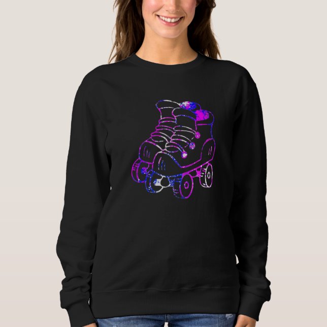 Färglösa rullskridskonst t shirt (Framsida)