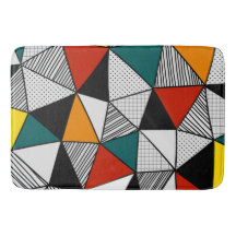 färglösa trianglar, geometriska mönster