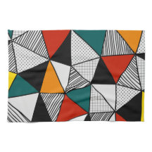 färglösa trianglar, geometriska mönster