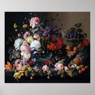 Färglösa Vintagar Vas Art-målning Poster