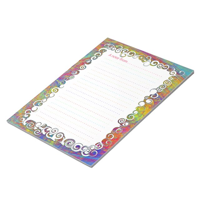 Färglöst Abstrakt Anteckningsblocket Konst Vinkara Anteckningsblock (Vinklad)